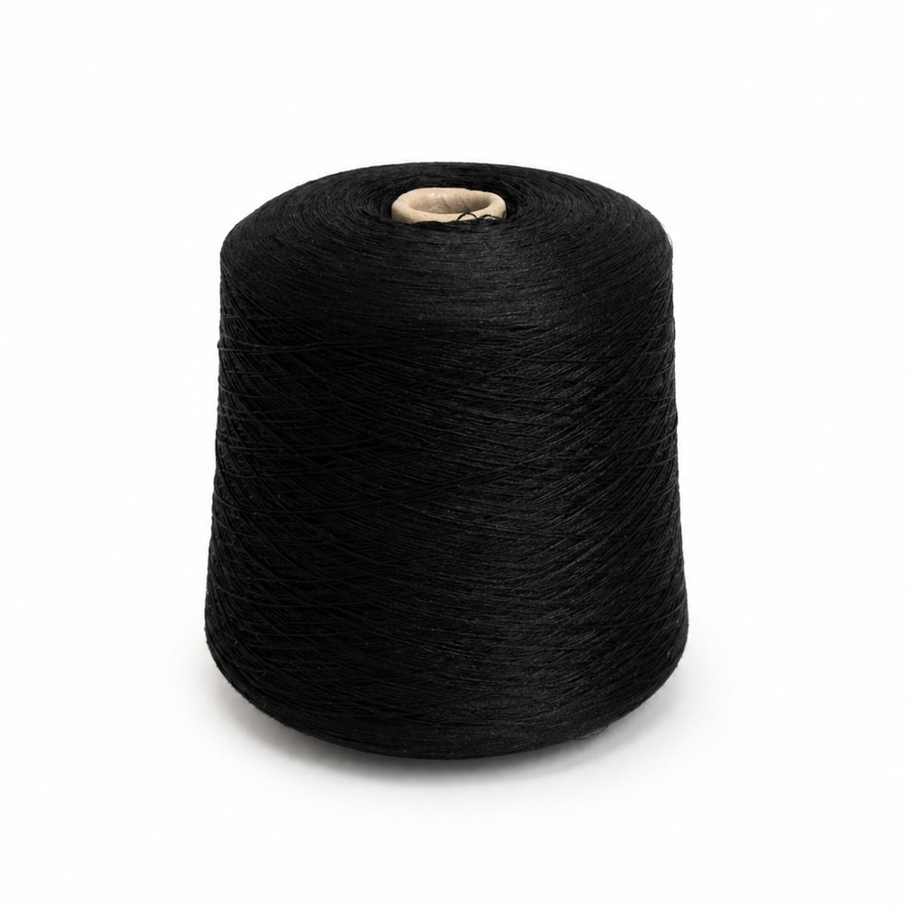 Linen Air (L203) - 100% European Linen (лён), цвет A001 (черный), 2/28NM — изображение 2